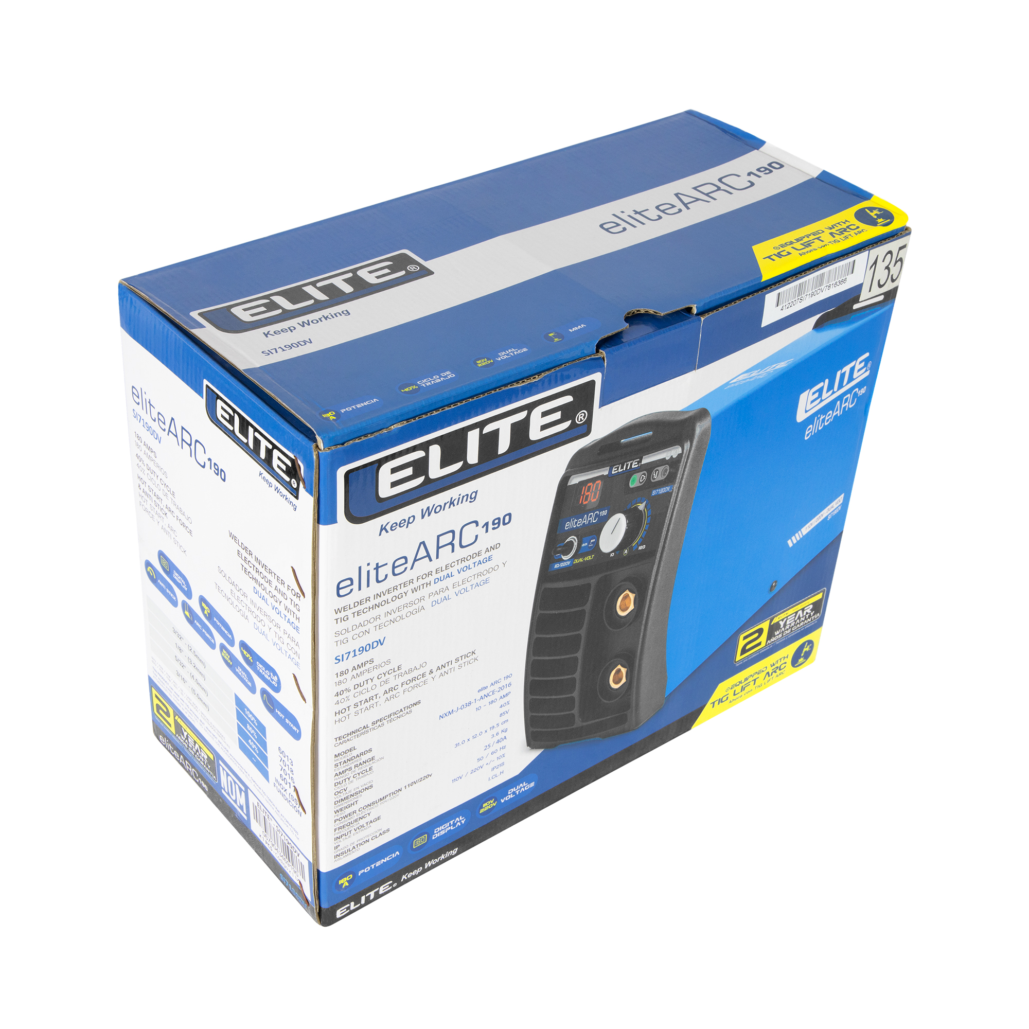 Equipo de soldadura inversor ELITE ARC 190 - 110/220V